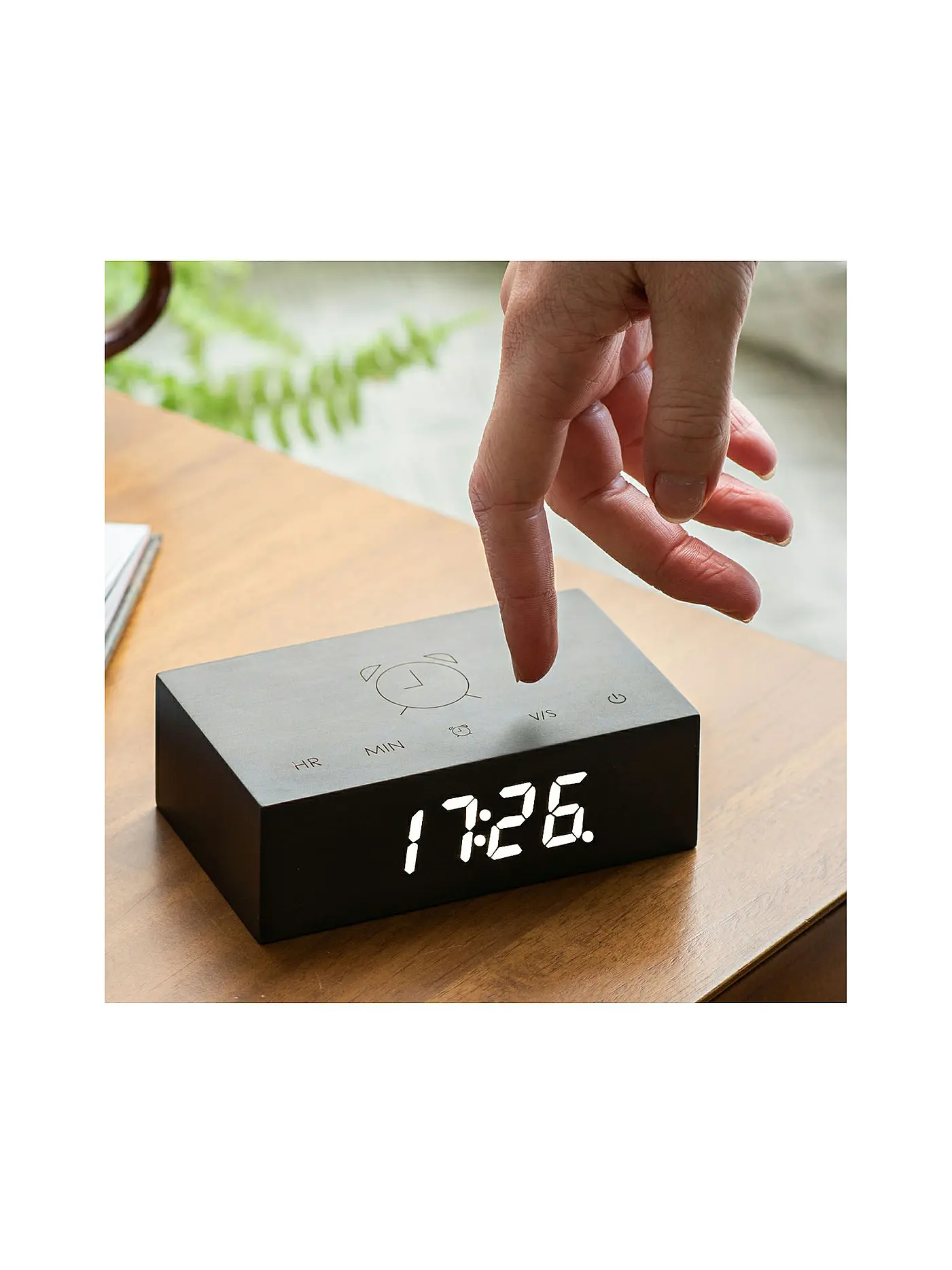 GINGKO | Flip Click Clock Black | 